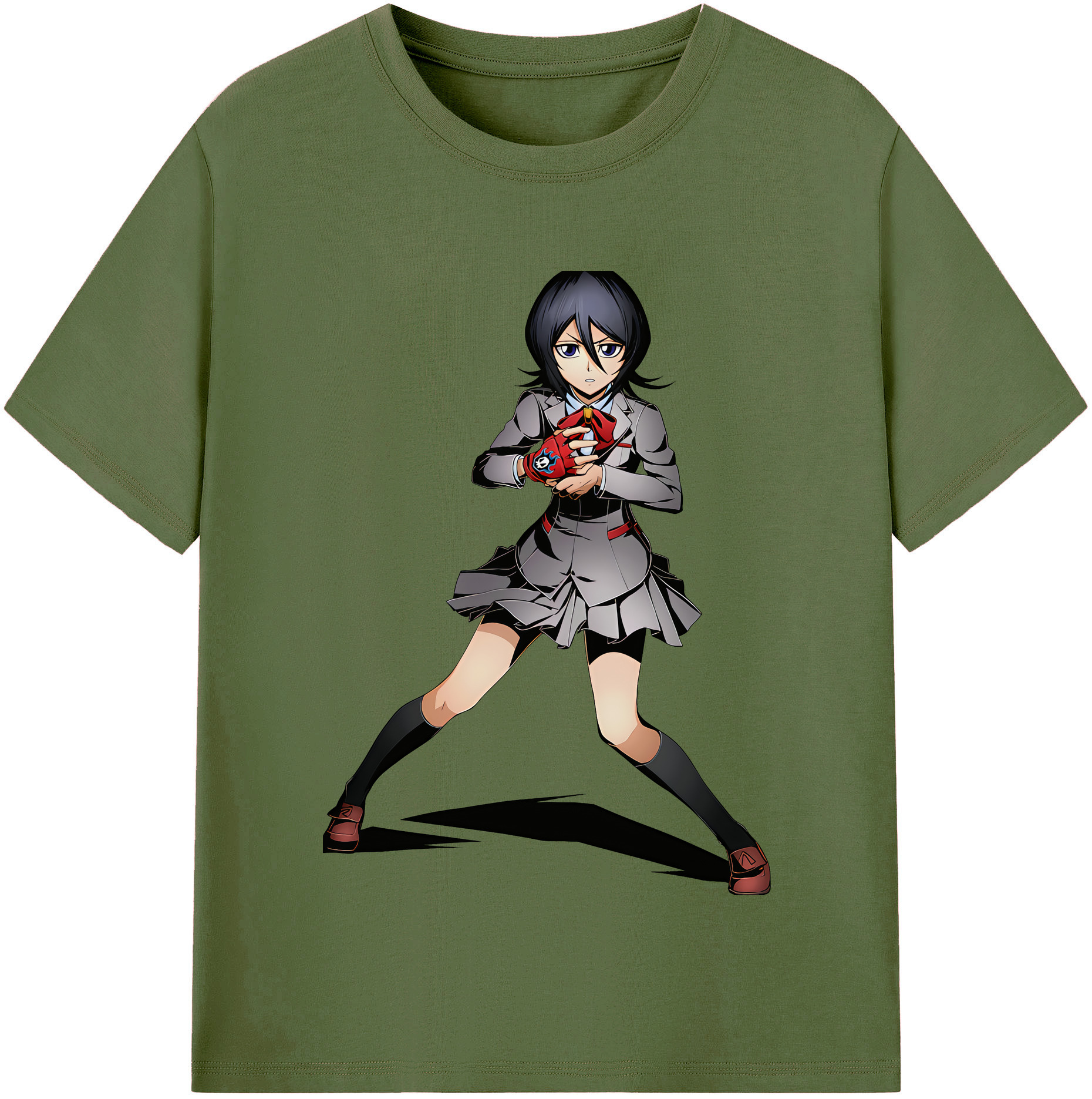 （画像用） ブリーチ 朽木ルキア BLEACH Kuchiki Rukia 綿100％半袖Tシャツ（フロントプリント）